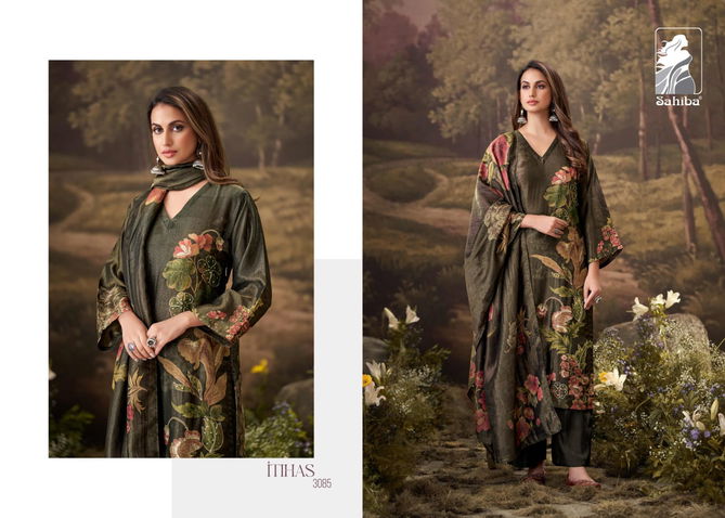 Itihas By Sahiba Tissue Digital Printed Dress Material Wholesale Price In Surat